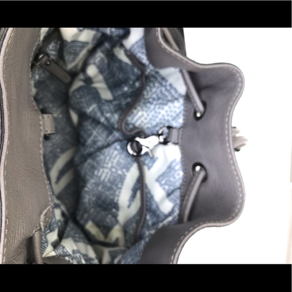 Joy Gryson gray leather backpack crossbody bag - Picture 8 of 8